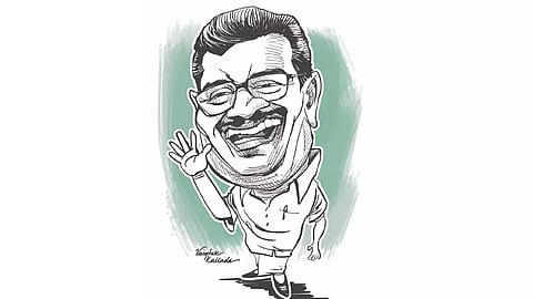 DMK propaganda secretary Thanga Tamilselvan (Illustration/Varghese Kallada)