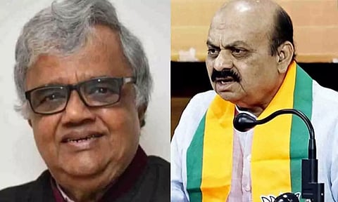 Kannada actor Dwarakish and Karnataka Chief Minister Basavaraj Bommai (ANI)