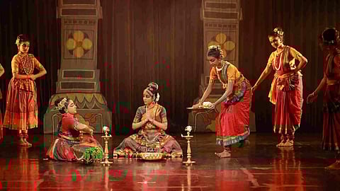 Dance performance by students of The Rukminidevi Natyakshetra Foundation