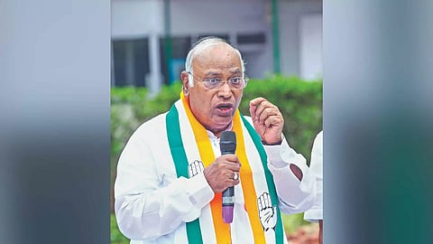  All India Congress Committee president Mallikarjun Kharge