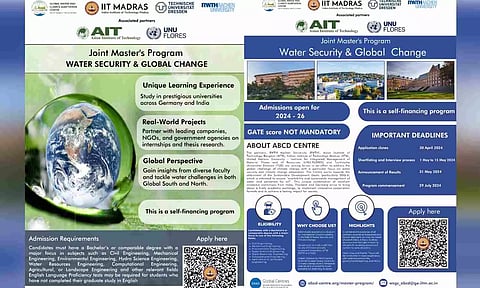 IIT-M launches new Master’s Program on Water Security and Global Change 