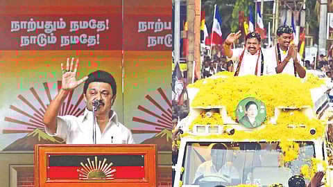 MK Stalin in Chennai; Edappadi Palaniswami in Salem on the last day of campaign