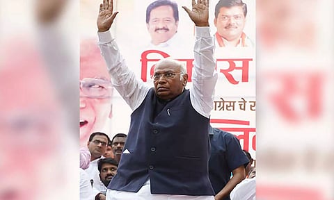 Congress President Mallikarjun Kharge. ( ANI)