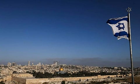 Aerial view of Israel (AFP)