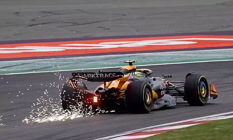  McLaren's Lando Norris during the sprint qualifying (Reuters) 