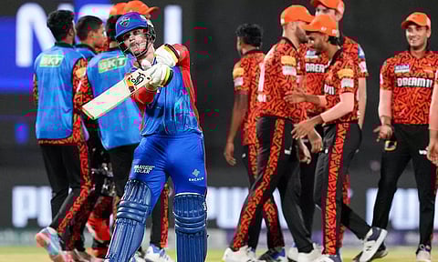 Jake Fraser-McGurk walks back to the dugout after his dismissal (PTI)