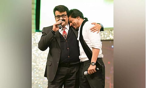 Actors SRK and Mohanlal (ANI)