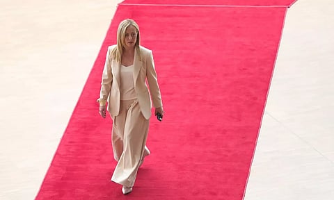 Prime Minister of Italy Giorgia Meloni (File)