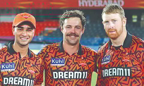 SRH Players Abhishek Sharma; Travis Head; Heinrich Klaasen