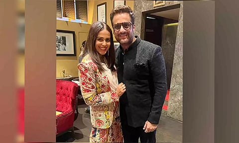 (L to R) Genelia Deshmukh and Fardeen Khan (Photo: ANI)