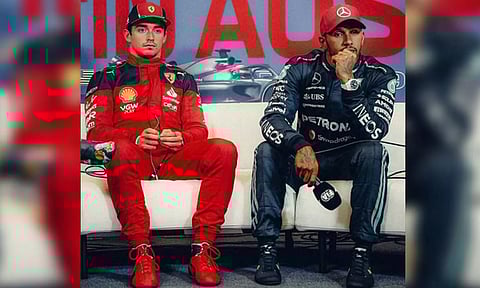 Charles Leclerc and Lewis Hamilton (ANI)