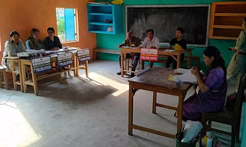 Poll Booth at Assam (IANS)