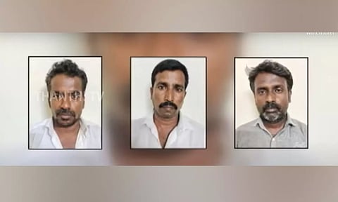 Arrested Persons Lakshmanan, Manikkam and Manivel (Thanthi)