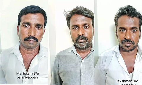 Bid to sell crystal stone as diamond; 3 held