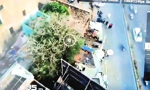 Ranchi cops’ drone footage shared with false spin