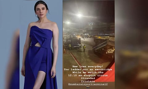  Actress Aditi Rao Hydari found herself stuck in a flight(IANS)