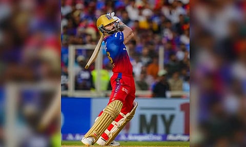 Virat Kohli during the match (PTI)