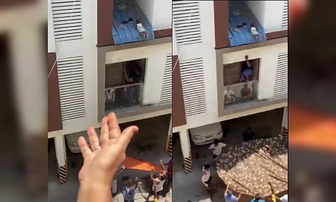 Screengrab from the video