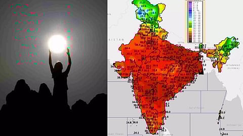 Representative Image; Graphical representation of states affected by heatwave