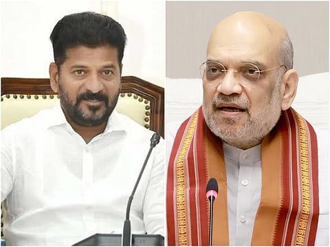 Telangana Chief Minister Revanth Reddy; Union Home Minister Amit Shah(IANS)