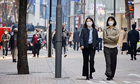 Covid mask mandate on South Korea(Reuters)