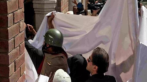 Former Pakistan PM Imran Khan, Bushra Bibi (Image Credit: Reuters)