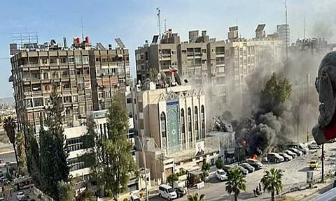 Consular Section of Iranian Embassy in the Syrian capital of Damascus (ANI)