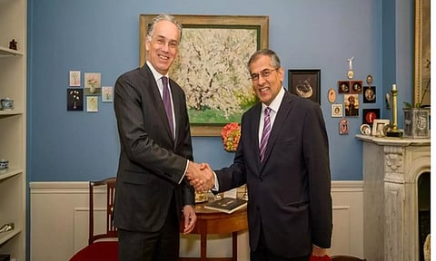 Pavan Kapoor, Secretary (West), MEA (left), Paul Hujits, Secretary General, Netherlands Ministry of Foreign Affairs(ANI)