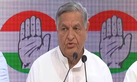 Former Delhi Minister Yoganand Shastri joins Congress in Delhi (ANI)