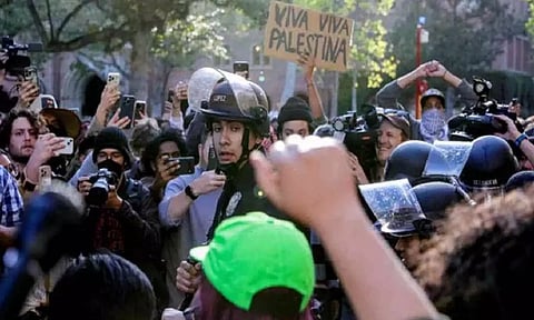 Colombia University students protests (Reuters)