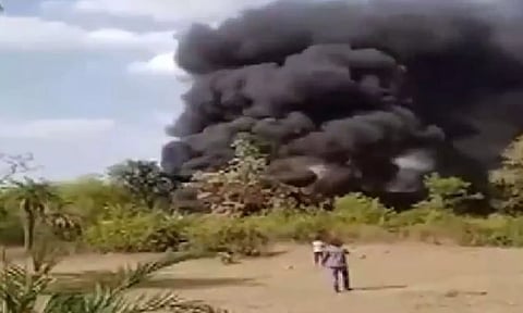 MP: Massive fire breaks out in campus of Bhopal Carbide factory