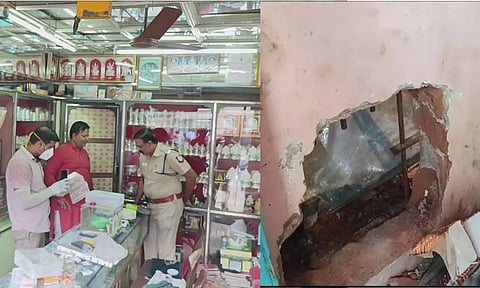 Intruders loot 20 sovereign gold from jewellery shop by drilling manhole 
