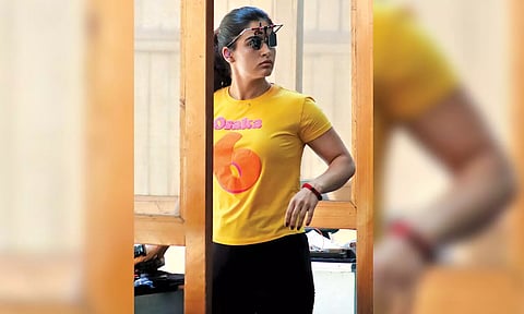 Manu Bhaker during day one of selection trials