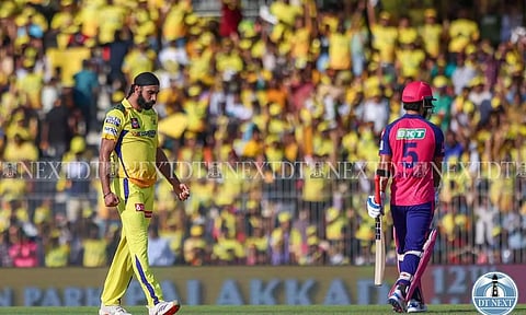 Simarjeet Singh during the match against RR (Photo: Hemanathan M)
