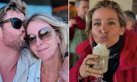 Chris Hemsworth with his wife Elsa (IANS)