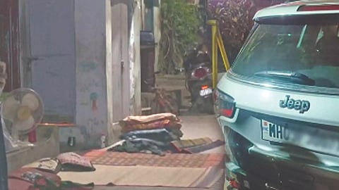 The vehicle at the accident site