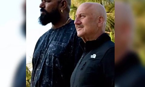 Anupam Kher with Sunil Rodrigues (IANS)