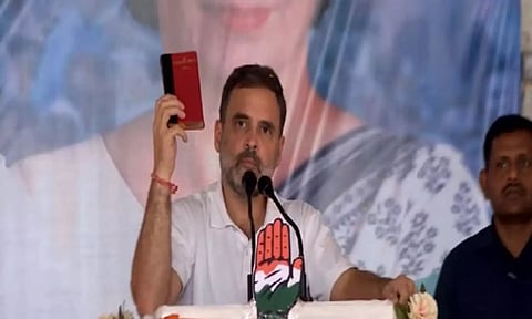 Congress MP Rahul Gandhi in Jhansi (ANI)