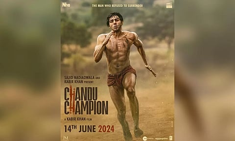 Kartik Aaryan's upcoming movie 'Chandu Champion' poster (Photo: Instagram)