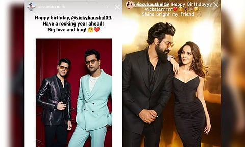 Sidharth Malhotra, Kiara Advani, Vicky Kaushal (Photo: Instagram)