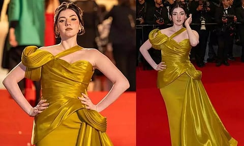 Aastha Shah at the Canness red carpet