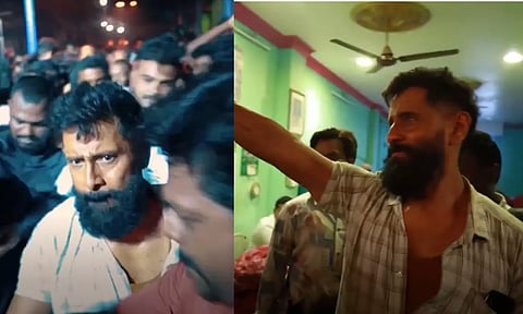 Actor Vikram (Screengran from X: @chiyaan)