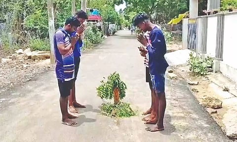 Youngsters of Kanchipattu village 