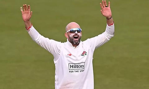 Australia off-spinner Nathan Lyon is playing for English county side Lancashire (Image: AP)