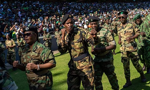 A shootout in Congo’s capital early Sunday morning between armed men in military uniform 