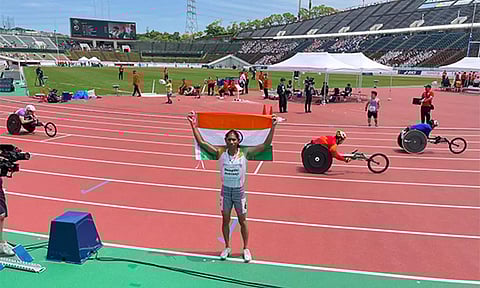Indian para athlete Deepthi Jeevanji (ANI)