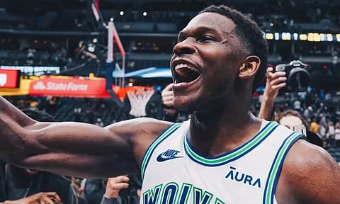 Anthony Edwards American basketball shooting guard (Image: IANS)