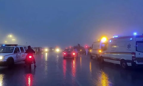 Site of incident of the helicopter carrying Iranian President Ebrahim Raisi (Moj News Agency)