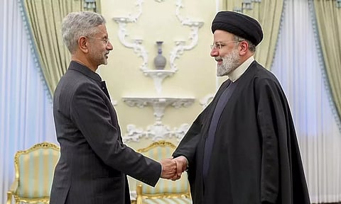 External Affairs Minister S Jaishankar with late Iranian President Ebrahim Raisi (PTI)
Read more at: https://www.deccanherald.com/world/india-stands-by-people-of-iran-in-this-time-of-tragedy-jaishankar-on-death-of-president-raisi-3029894
