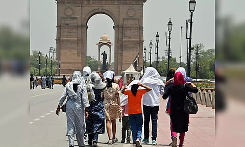 Hot summer day in New Delhi on Monday (Image: ANI)